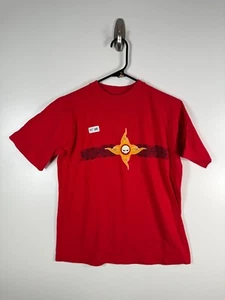 Vtg Y2K Sonoma Boys Skull Graphic Tee Streetwear T Shirt Red Sz Medium 19x24 - Picture 1 of 9