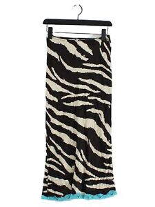 Topshop Women's Maxi Skirt UK 8 Black Viscose with Elastane, Nylon Long Maxi