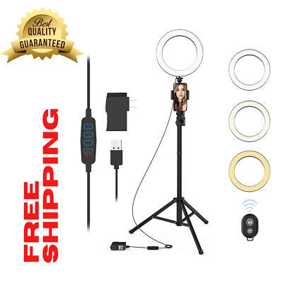 14"Selfie Ring Lights Halo Lighting for Makeup Live Streaming Photo Photography - Image 1 of 4