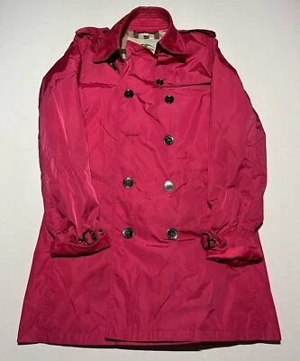 Chaqueta magenta de doble botonadura Burberry para mujer talla US 6 AO1 Foto 1 de 4