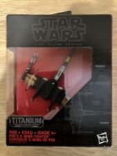 Star Wars The Black Series Titanium  12 Poe   s X-Wing Fighter Brand New