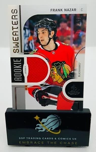 Frank Nazar 2024-25 UD SP Game Used Rookie Sweaters /299 Blackhawks #RS-FN - Picture 1 of 3