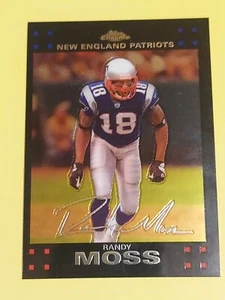 2007 Topps Chrome Football, Card #TC-28, Randy Moss, New England, Patriots - Picture 1 of 4