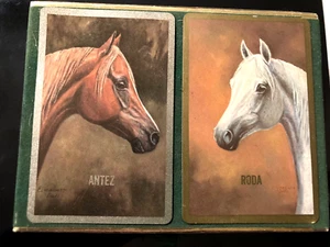 VINTAGE NIB CONGRESS PLAYING CARDS OF ARABIAN HORSE LEGENDS NATEZ & RODA - Picture 1 of 7