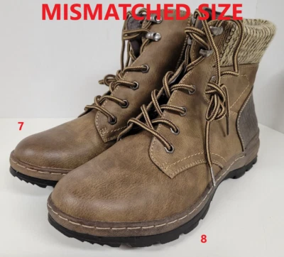 (Talla 8/7 no coincidente): Zapatos para mujer marrón extremo de Eddie Marc botines Foto 1 de 4