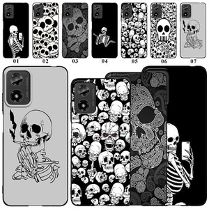 For Motorola Moto G Power G Play G Stylus Skull Skeleton Design Phone Case Cover - Zdjęcie 1 z 53