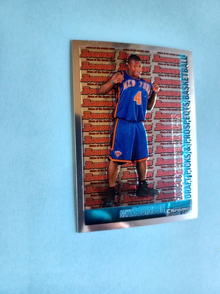 2005-06 BOWMAN CHROME NATE ROBINSON #124 RC ROOKIE NEW YORK KNICKS - Image 1 of 4