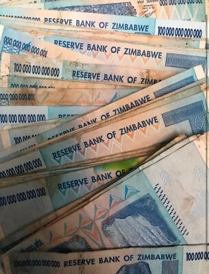 🇿🇼 ZIMBABWE 100 TRILLION DOLLAR AA/2008 P-91 CIRCULATED CURRENCY - Image 1 of 4