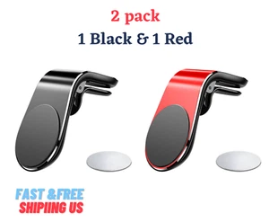 Universal Auto Lüftungsgitter Halterung Halter für iPhone Samsung Handy GPS 360° 2er Pack - Bild 1 von 11