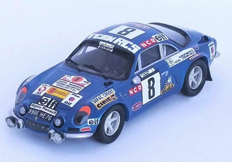 Alpine A110 Renault Rally Morocco 1974 Le Tahitien-De Warren 1:43 TROFEU RRMA01 - Immagine 1 di 1