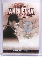2008 Donruss Threads Baseball Americana Carlton Fisk Jersey #D41/75 #BA12