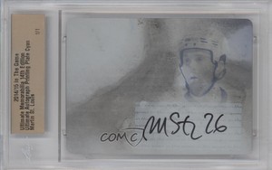 2014-15 ITG Ultimate Memorabilia 14th Edition 1/1 Martin St Louis Auto HOF 0c3