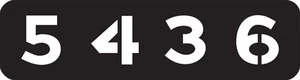 N114 - ALCO Number Board Decals - ShellScale Decals - Picture 1 of 1