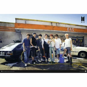 Bts Póster Gas Estación 136 Mercancía Oficial - Imagen 1 de 1