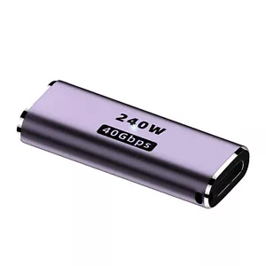 Universal USB 4 Type C Female To Female Adapter Connector Coupler 240W 40Gbps 8K - Photo 1 sur 12