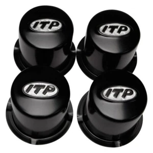 ITP® SM130BBX - Black Delta 4/110 Center Caps with ITP Logo 4pk - Picture 1 of 1