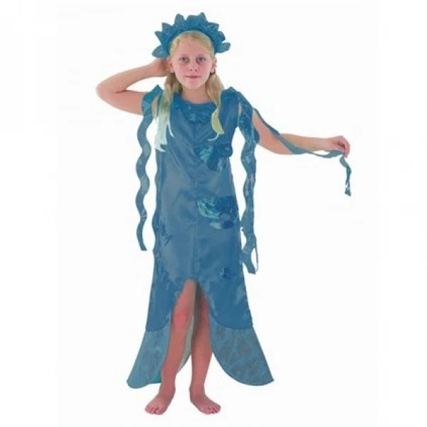 GIRLS MERMAID PRINCESS FANCY DRESS COSTUME - Image 1 of 1