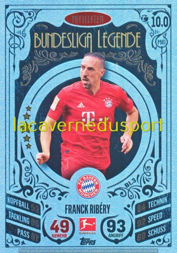 BL3 FRANCK RIBERY LEGENDE # BAYERN MÜCHEN TOPPS BUNDESLIGA 2020 2021 MATCH ATTAX - Bild 1 von 1