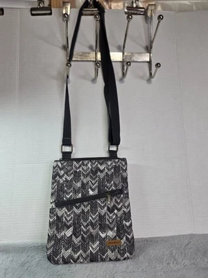 Bolso Bandolera de Viaje Eddie Bauer Bolso de Nylon Negro Gris Foto 1 de 4