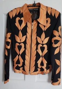 Chaqueta ligera Image de cuero para mujer talla S semi transparente con cremallera hecha en Turquía - Imagen 1 de 8