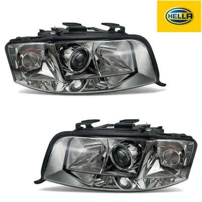 2x Scheinwerfer Audi A6 C5 2001-2005 H7/H7mit Stellmotor LWR - ORIGINAL HELLA - Bild 1 von 4