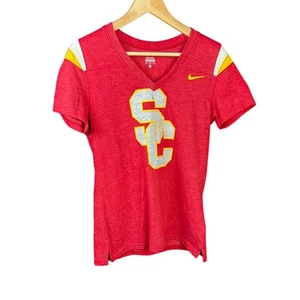 T-shirt donna Nike USC Trojans scollo a V taglia L SC - Foto 1 di 6