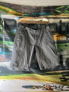 Gr. 31 grau Fox Racing bestickt Freizeit Streetwear 2000er Cargo Shorts - Bild 1 von 8