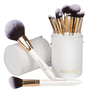 Make-up Pinsel Set Profi, 12 Perlglanz Holzgriff Make-up Pinsel, Pre... - Bild 1 von 7