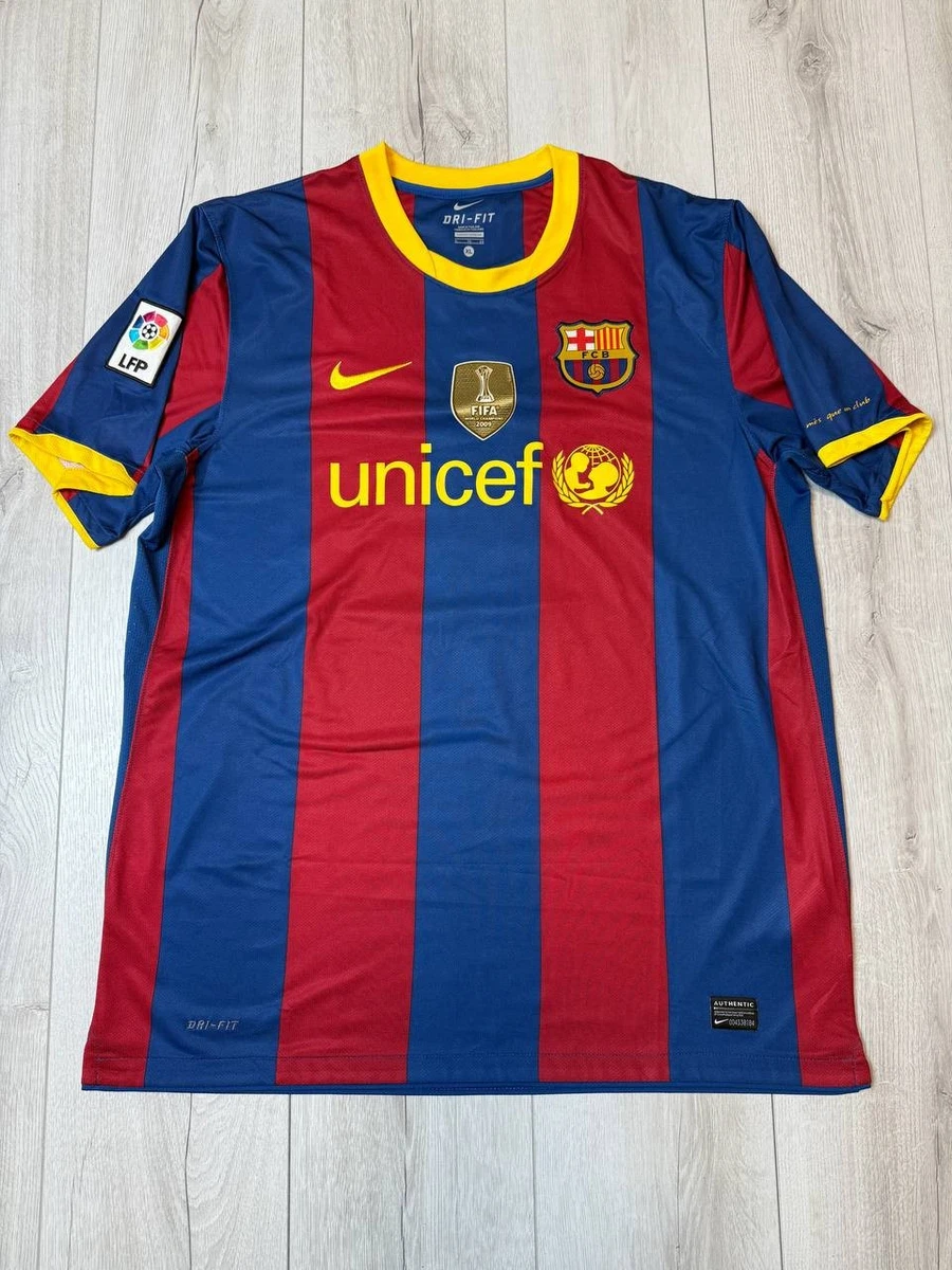 FC Barcelona シャツ XL FCB Football Soccer Shirt Jersey Adult XL Short Sleeve Barcelona