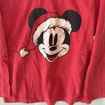 Boys Disneys Christmas Mickey Long Sleeve Shirt. 5 Toddler New No Tags - Image 1 of 4