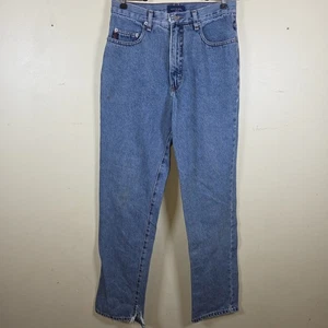 Vintage GUESS USA blau 5 Taschen Baumwolle Jeans Herren Größe 31 x 31,5 abgenutzt - Bild 1 von 8