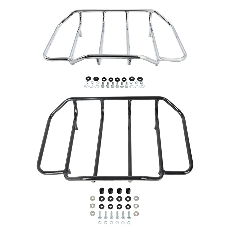 Chrome/Black Trunk Top Luggage Rack Fit For Harley Road Glide Touring 1984-2024 - Image 1 of 4