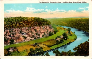 Kentucky River Looking East from High Bridge POSTCARD - Picture 1 of 2