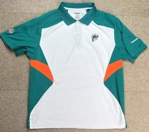 Camisa polo de golf Reebok NFL bordada Miami Dophins talla grande - Imagen 1 de 9