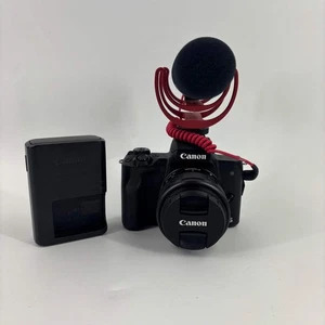 Cámara sin espejo Canon EOS M50 Mark II 24,1 MP con lente EF-M 15-45 mm f/6,3 y - Imagen 1 de 7