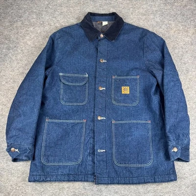 Chaqueta vaquera vintage Big Ben de Wrangler forrada con manta hecha en EE. UU. azul para hombre 42 Foto 1 de 4