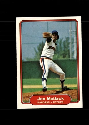 Jon Matlack 1982 Fleer Baseball Card #323 Texas Rangers + Fast Free Ship - Image 1 of 2