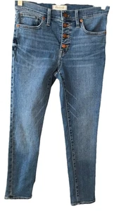 Madewell Highrise Exposed Button Fly Crop Skinny Jeans Gr. 27/4 - Bild 1 von 8