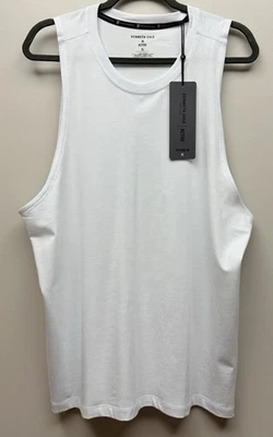 NUEVA Camiseta Kenneth Cole Active Tech Para Hombre Blanca Sin Mangas Muscular Talla XL Foto 1 de 4