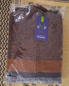 STUDIO FERERA Full Zip Herren Pullover XL NEU Braun & Schwarz - Bild 1 von 9