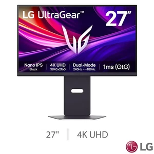 27" LG UltraGear 27G850A-B Gaming Monitor, Nano IPS, 4K 240Hz / FHD 480Hz Dual M - Picture 1 of 8