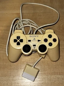 (Vergilbt) Offizieller Dual Shock 2 Controller PS2 Sony PlayStation 2 Weiß - Bild 1 von 3
