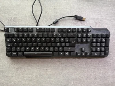 MSI Vigor GK50 Elite, kabelgebunden, schwarz, 100% Layout, deutsches Layout - Bild 1 von 2