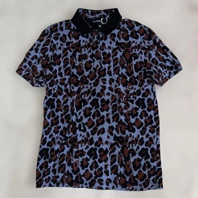 Raf Simons x Fred Perry Leopard Print Polo Shirt M Unisex Mint - Image 1 of 4