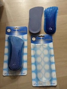 2 Insoles Heel Cushion Inserts Shoe Bone Spurs Pain Relief Cup Pads Silicone NEW - Picture 1 of 10