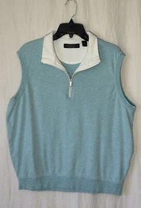 Carnoustie Men’s 1/4 Zip Light Blue Golf Vest Large L - Picture 1 of 6