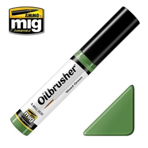 CEPILLADORA DE ACEITE verde hierba - pintura al óleo con aplicador de cepillo fino AMIG3530 - Imagen 1 de 1