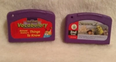 LeapFrog Leap Pad 2 Game Cartridges No Books Vocabulary Richard S Shrek Grade 2  - Image 1 of 4