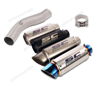 Silenciadores silenciadores de 51 mm tubo de enlace de escape para Suzuki GSXR600 GSXR750 2008-2010 Foto 1 de 4