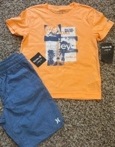 Boys Hurley Size 7 Tshirt and Shorts Set NWT - Picture 1 of 1